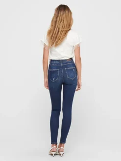 Only, Naisten Farkut, Mila Life Hw Sk Ank Bj374 Noos Indigo