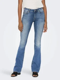 Only naisten farkut ONLBLUSH MID FLARED DNM TAI467 NOOS, indigo