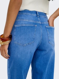 Only naisten farkut ONLMADISON BLUSH HW WIDE DNM REA260 NOOS, sininen