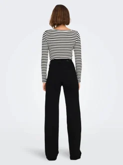 Only naisten farkut, ONLMADISON BLUSH WIDE SOO796 Musta