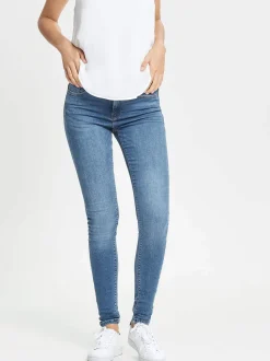 Only Naisten farkut, Paola Highwaist Jeans Indigo