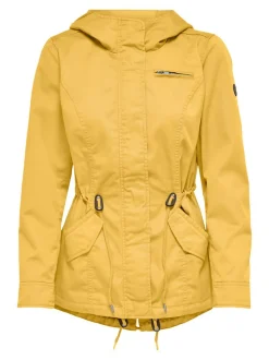 Only, Naisten Kevättakki, Lorca Canvas Parka Keltainen