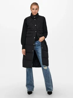 Only Naisten Liivi ONLSTACY QUILTED WAISTCOAT NOOS Musta