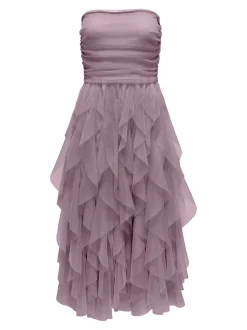 Only naisten mekko, ONLSKY SL LONG DRESS Vaalea Lila