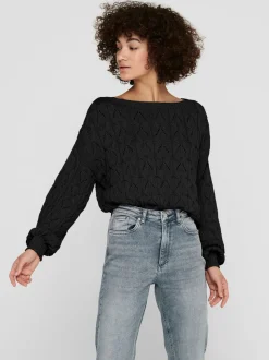 Only Naisten Neule, Brynn Life Structure LS Pul Knt Noos Musta