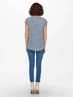 Only Naisten Pusero, Vic Ss Sininen Kuosi