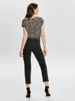 Only Naisten Pusero, Vic Ss Ruskea Kuosi