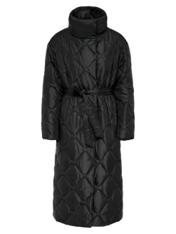 Only naisten takki, ONLSOFFI QUILTED COAT Musta
