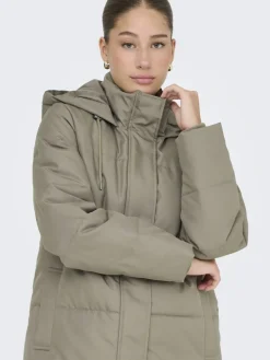Only naisten toppatakki, ONLIRENE PUFFER COAT Kaakaonruskea