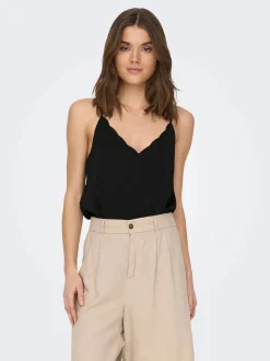 Only naisten toppi, ONLDEBBIE SINGLET Musta