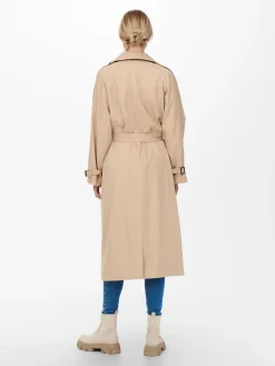 Only trenssi, ONLCHLOE TRENCHCOAT DOUBLE B. OTW Vaalea Beige