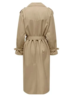 Only trenssi, ONLCHLOE TRENCHCOAT DOUBLE B. OTW Vaalea Beige