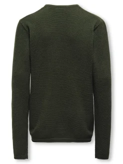 OSJPANTER REG CREW KNIT NOOS TUMMANRUSKEA