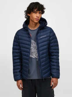 Peak Performance miesten kevytuntuvatakki M Frost Down Hood Jacket, tummansininen