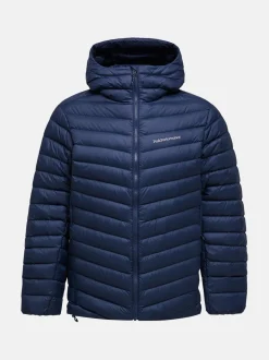 Peak Performance miesten kevytuntuvatakki M Frost Down Hood Jacket, tummansininen