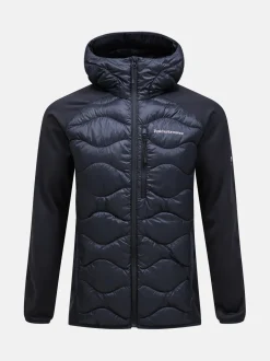 Peak Performance miesten takki M HELIUM DOWN HYBRID HOOD JACKET, musta