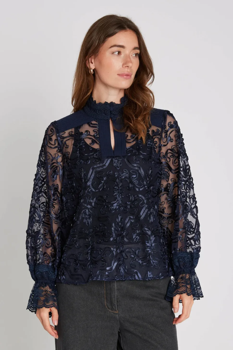 Philosophy Blues Original naisten pusero, ROYAL BLOUSE Tummansininen