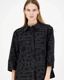 Philosophy Blues Original Naisten Paitapuserot RAO SHIRT, musta kuosi