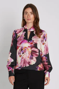 Philosophy Blues Original naisten pusero, VISKO SORIN BLOUSE Kuosi, Punainen