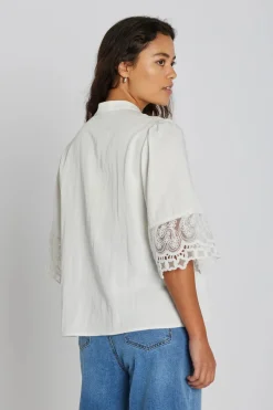 Philosophy Blues Original naisten pusero Micaela Blouse, valkoinen