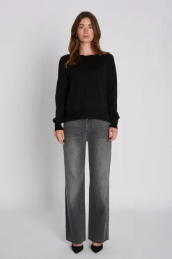 Philosophy Blues Original naisten farkut LIA JEANS, meleerattu grafiitti