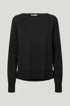 Philosophy Blues Original naisten neulepusero BEKKA KNIT SWEATER, musta