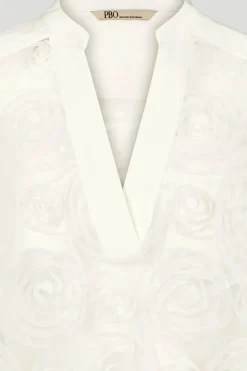 Philosophy Blues Original naisten pusero CIRCLE BLOUSE, valkoinen