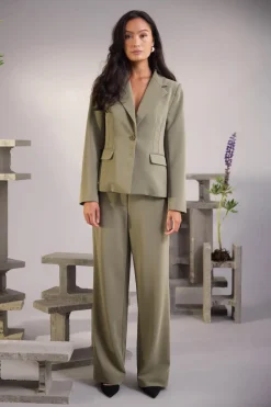 Philosophy Blues Original naisten housut Malto Pants, vaalea armeijanvihreä