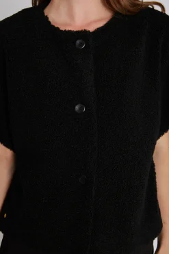 Philosophy Blues Original naisten liivi TEDDY VEST, musta