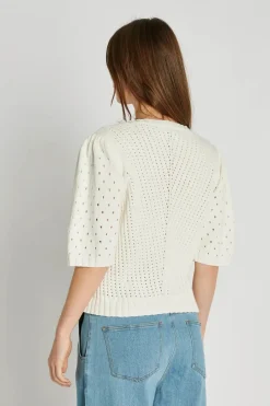 Philosophy Blues Original naisten neulepusero, SOMMA KNIT SWEATER Valkoinen