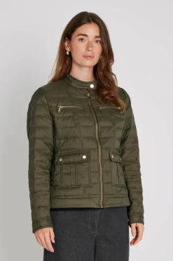 Philosophy Blues Original naisten takki, PUFFY LUCY DOWN JACKET Armeijanvihreä