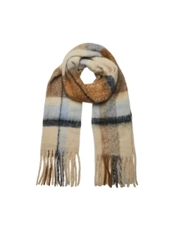 Pieces Kaulaliina Bea Long Scarf Noos Beige Kuosi