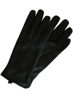 Pieces, Naisten Nahkahanskat, Nellie Leather Golve Noos Black