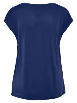 Pieces, Naisten T-paita, Pckamala Tee Noos Bc Tummansininen