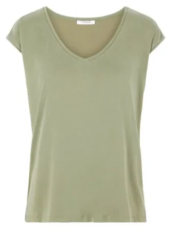 Pieces, Naisten T-paita, Pckamala Tee Noos Bc Armeijanvihreä