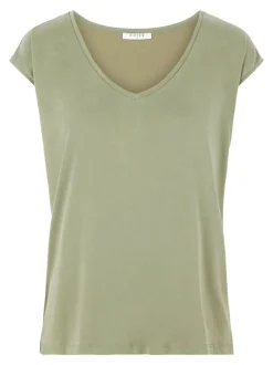 Pieces, Naisten T-paita, Pckamala Tee Noos Bc Armeijanvihreä