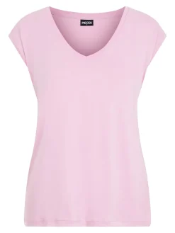 Pieces, Naisten T-paita, Pckamala Tee Noos Bc Vaaleanpunainen