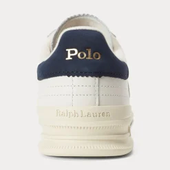 Polo Ralph Lauren kengät, HTR AERA-SNEAKERS-LOW TOP LACE Valkoinen