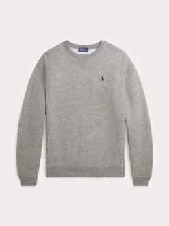 Polo Ralph Lauren colege, LS SWETAHIRT Vaaleanharmaa