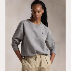 Polo Ralph Lauren colege, LS SWETAHIRT Vaaleanharmaa