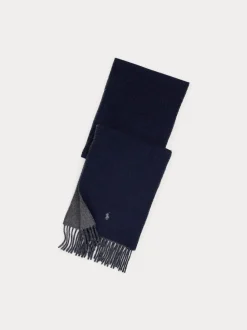 Polo Ralph Lauren huivi CLSSC RVRSBL Scarf Oblong, tummansininen