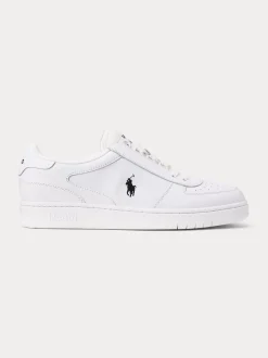 Polo Ralph Lauren kengät, CRT SNEAKER LOW TOP LACE Valkoinen