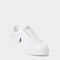 Polo Ralph Lauren kengät, CRT SNEAKER LOW TOP LACE Valkoinen