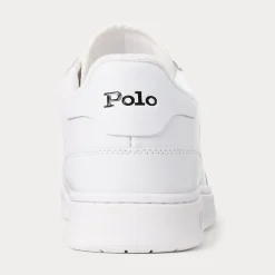 Polo Ralph Lauren kengät, CRT SNEAKER LOW TOP LACE Valkoinen
