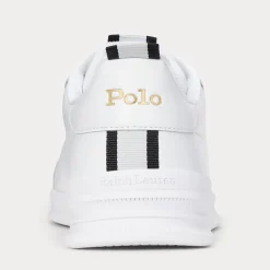 Polo Ralph Lauren kengät, HRT CT II SNEAKERS LOW WHITE GOLD Valkoinen
