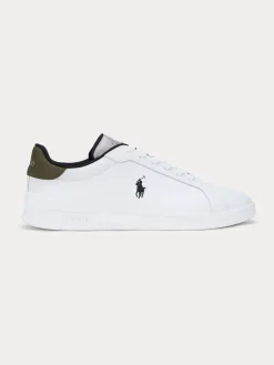 Polo Ralph Lauren kengät, HRT CRT II NAPPA SNEAKER Valkoinen