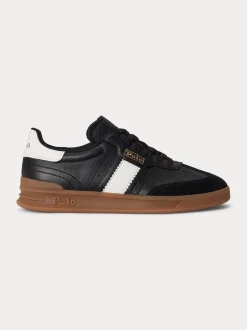 Polo Ralph Lauren kengät, HTR AERA-SNEAKERS-LOW TOP LACE Musta