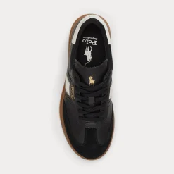 Polo Ralph Lauren kengät, HTR AERA-SNEAKERS-LOW TOP LACE Musta