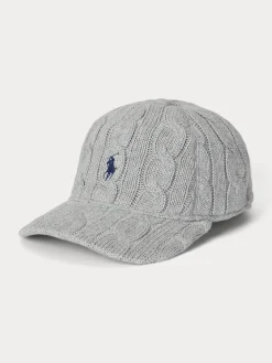 Polo Ralph Lauren lippis, CLSSC CBL HAT CAP Vaaleanharmaa