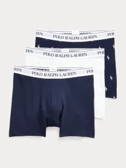 Polo Ralph Lauren Miehet Alushousut K Boxer Brief 3kpl AOP tummansininen